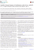 Cover page: Complete Genome Sequence of Xanthomonas arboricola pv. juglandis 417, a Copper-Resistant Strain Isolated from Juglans regia L.