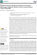 Cover page: Full-Field Vibration Response Estimation from Sparse Multi-Agent Automatic Mobile Sensors Using Formation Control Algorithm.