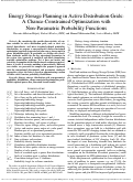 Cover page: Energy Storage Planning in Active Distribution Grids: A Chance-Constrained Optimization with Non-Parametric Probability Functions