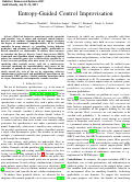 Cover page: Entropy-Guided Control Improvisation