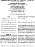 Cover page: Do default nudges lead people to make choices inconsistent with their preferences: An experimental investigation