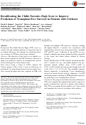 Cover page: Recalibrating the Child–Turcotte–Pugh Score to Improve Prediction of Transplant-Free Survival in Patients with Cirrhosis