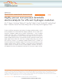 Cover page: Highly porous non-precious bimetallic electrocatalysts for efficient hydrogen evolution