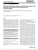 Cover page: Most Patients With Bone Sarcomas Seek Emotional Support and Information About Other Patients Experiences: A Thematic Analysis.