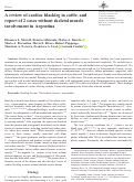 Cover page: A review of cardiac blackleg in cattle, and report of 2 cases without skeletal muscle involvement in Argentina.