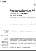 Cover page: Neuromodulatory Systems and Their Interactions: A Review of Models, Theories, and Experiments