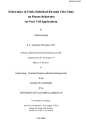 Cover page: Fabrication of Yttria stabilized zirconia thin films on porous substrates for fuel cell 
applications
