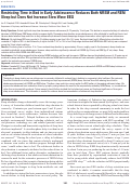 Cover page: Restricting Time in Bed in Early Adolescence Reduces Both NREM and REM Sleep but Does Not Increase Slow Wave EEG