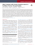 Cover page: Sling Training with Positive Reinforcement to Facilitate Porcine Wound Studies