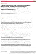 Cover page: Positive impact of omalizumab on angioedema and quality of life in patients with refractory chronic idiopathic/spontaneous urticaria: analyses according to the presence or absence of angioedema