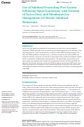 Cover page: Use of Subdural Evacuating Port System Following Open Craniotomy with Excision of Native Dura and Membranes for Management of Chronic Subdural Hematoma