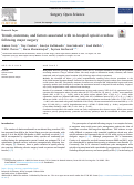 Cover page: Trends, outcomes, and factors associated with in-hospital opioid overdose following major surgery.