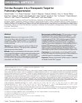 Cover page: Toll-like Receptor 3 Is a Therapeutic Target for Pulmonary Hypertension