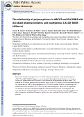 Cover page: The relationship of polymorphisms in ABCC2 and SLCO1B3 with docetaxel pharmacokinetics and neutropenia: CALGB 60805 (Alliance).