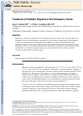 Cover page: Treatment of Pediatric Migraine in the Emergency Room