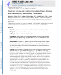 Cover page: Predictors of early and sustained cessation of heavy drinking over 5&nbsp;years among adult primary care patients.