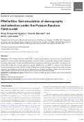 Cover page: PReFerSim: fast simulation of demography and selection under the Poisson Random Field model.