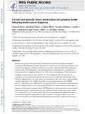 Cover page: Chronic and episodic stress predict physical symptom bother following breast cancer diagnosis