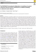 Cover page of The DECOVALEX international collaboration on modeling of coupled subsurface processes and its contribution to confidence building in radioactive waste disposal