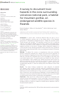 Cover page: A survey to document toxic hazards in the zone surrounding volcanoes national park, a habitat for mountain gorillas, an endangered wildlife species in Rwanda