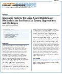 Cover page: Geospatial Tools for the Large-Scale Monitoring of Wetlands in the San Francisco Estuary: Opportunities and Challenges