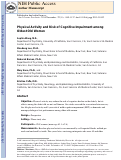 Cover page: Physical Activity and Risk of Cognitive Impairment Among Oldest-Old Women