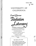 Cover page: MEASUREMENT OF RADIATIVE LIFETIMES. I: AN APPARATUS FOR MEASUREMENT OF MILLIMICROSECOND RADIATIVE LIFETIMES OF GAS-PHASE MOLECULES. II: THE RADIATIVE LIFETIMES OF THE BO^ STATE OF I2 BY TWO ABSOLUTE ABSORPTION METHODS.