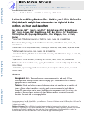 Cover page: Rationale and study protocol for Unidas por la Vida (United for Life): A dyadic weight-loss intervention for high-risk Latina mothers and their adult daughters.