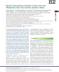 Cover page: Distinct Characteristics of Indole-3-Acetic Acid and Phenylacetic Acid, Two Common Auxins in Plants