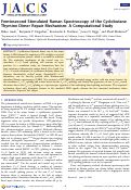 Cover page: Femtosecond Stimulated Raman Spectroscopy of the Cyclobutane Thymine Dimer Repair Mechanism: A Computational Study