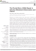 Cover page: The Pivotal Role of DNA Repair in Infection Mediated-Inflammation and Cancer