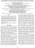 Cover page: Reading Skill Test to Diagnose Basic Language Skills in Comparison to Machines