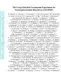 Cover page: The large enriched germanium experiment for neutrinoless double beta decay (LEGEND)