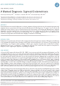 Cover page: A Masked Diagnosis: Sigmoid Endometriosis