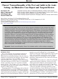 Cover page: Charcot Neuroarthropathy of the Foot and Ankle in the Acute Setting: An Illustrative Case Report and Targeted Review