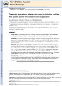 Cover page: Traumatic lacerations: what are the risks for infection and has the ‘golden period’ of laceration care disappeared?