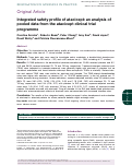 Cover page: Integrated safety profile of atacicept – an analysis of pooled data from the atacicept clinical trial program