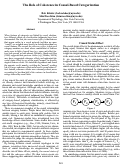 Cover page: The Role of Coherence in Causal-Based Categorization