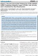 Cover page: Kaposi's Sarcoma-Associated Herpesvirus K-Rta Exhibits SUMO-Targeting Ubiquitin Ligase (STUbL) Like Activity and Is Essential for Viral Reactivation