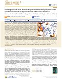 Cover page: Investigation of Acid–Base Catalysis in Halimadienyl Diphosphate Synthase Involved in Mycobacterium tuberculosis Virulence