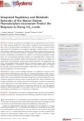 Cover page: Integrated Regulatory and Metabolic Networks of the Marine Diatom Phaeodactylum tricornutum Predict the Response to Rising CO2 Levels