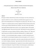 Cover page: A long-term post-project evaluation of an urban stream restoration project (Baxter Creek, El Cerrito, California)