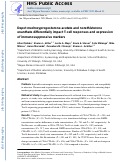 Cover page: Depot medroxyprogesterone acetate and norethisterone enanthate differentially impact T‐cell responses and expression of immunosuppressive markers