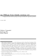 Cover page: nu-TRLan User Guide Version 1.0: A High-Performance Software Package for Large-Scale Harmitian Eigenvalue Problems