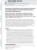 Cover page: Harmonization of the pipeline for seizure detection to phenotype post-traumatic epilepsy in a preclinical multicenter study on post-traumatic epileptogenesis.