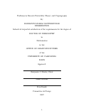 Cover page: Problems in Discrete Probability Theory and Cryptography