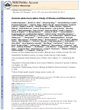 Cover page: Genome-wide association study of glioma and meta-analysis