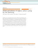 Cover page: Global perturbation of organic carbon cycling by river damming