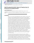 Cover page: Chapter 2 High-throughput microfluidic single-cell trapping arrays for biomolecular and imaging analysis