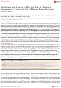 Cover page: Membership and Behavior of Ultra-Low-Diversity Pathogen Communities Present in the Gut of Humans during Prolonged Critical Illness